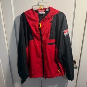 Rare Vintage MARLBORO Adventure Team Spell Out Full Zip Windbreaker 90s Large